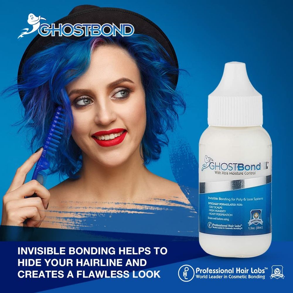 GhostBond XL - glue for wigs, toupees, hair replacements, hairpieces - new formula